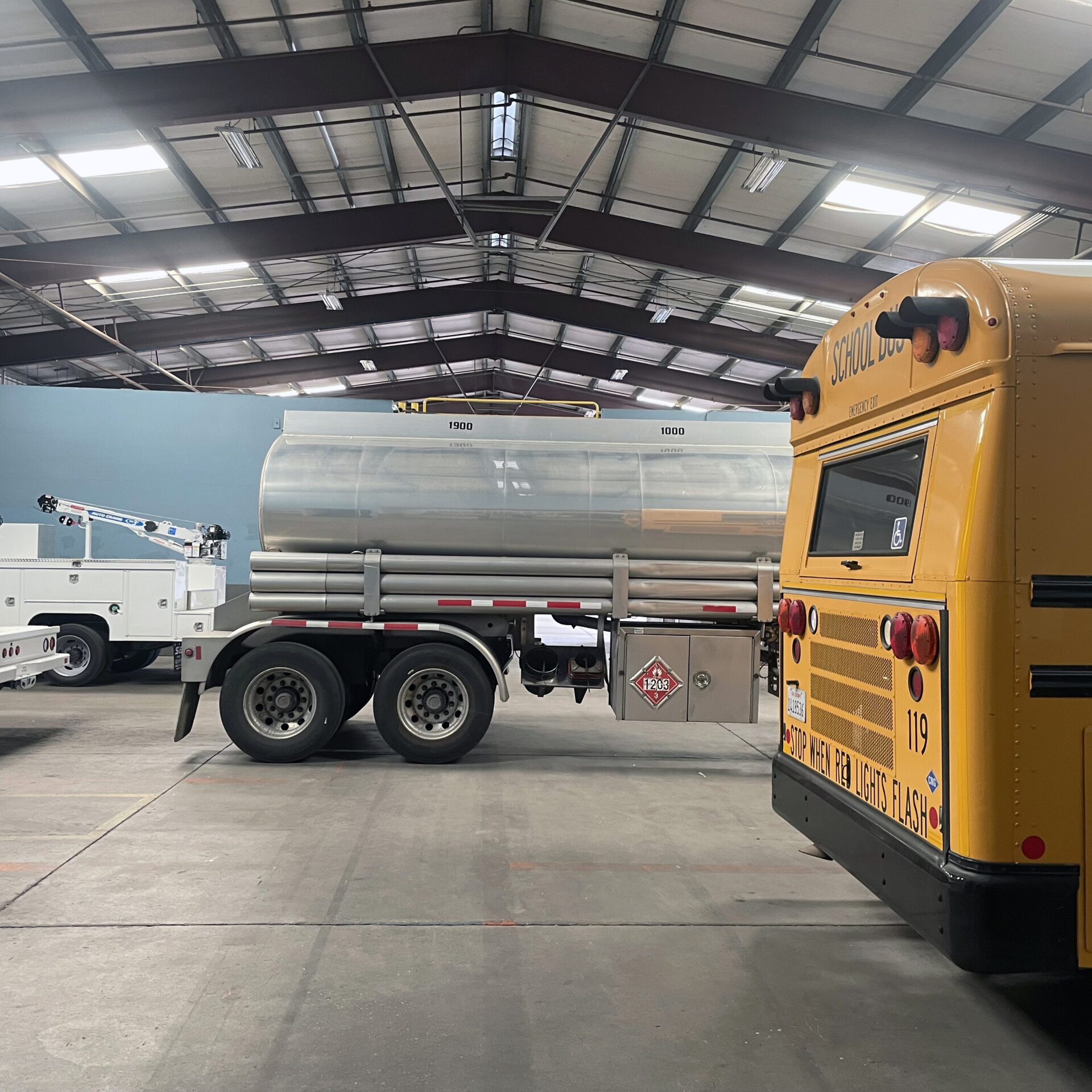 Truck and trailer repair jobs waiting in the new Betts truck shop repair facility in Fontana